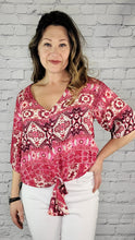 Load image into Gallery viewer, Boho Tie Blouse