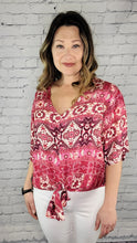 Load image into Gallery viewer, Boho Tie Blouse