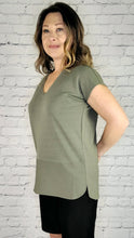 Load image into Gallery viewer, Stretchy V-Neck T-Shirt