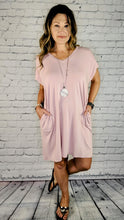 Load image into Gallery viewer, Bamboo T-Shirt Dress with pockets