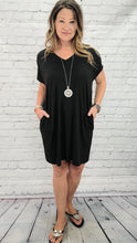 Load image into Gallery viewer, Bamboo T-Shirt Dress with pockets