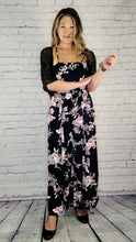 Load image into Gallery viewer, Navy Jumpsuit with Leg Slits