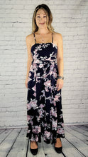 Load image into Gallery viewer, Navy Jumpsuit with Leg Slits