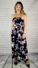 Load image into Gallery viewer, Navy Jumpsuit with Leg Slits