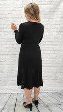 Load image into Gallery viewer, Knit Faux Wrap Dress with belt