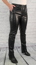Load image into Gallery viewer, Faux Leather Trousers