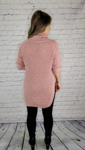 Load image into Gallery viewer, Cowl Neck Split Hem Sweater