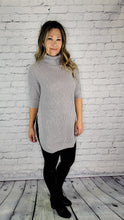 Load image into Gallery viewer, Cowl Neck Split Hem Sweater