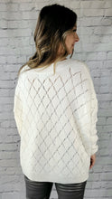 Load image into Gallery viewer, Diamond Knit VNeck Sweater