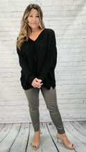 Load image into Gallery viewer, Diamond Knit VNeck Sweater