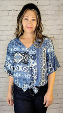 Load image into Gallery viewer, Boho Tie Blouse