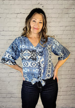 Load image into Gallery viewer, Boho Tie Blouse