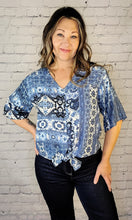 Load image into Gallery viewer, Boho Tie Blouse