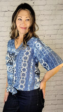 Load image into Gallery viewer, Boho Tie Blouse