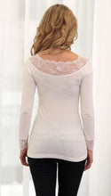 Load image into Gallery viewer, Lace Trimmed Bamboo Top