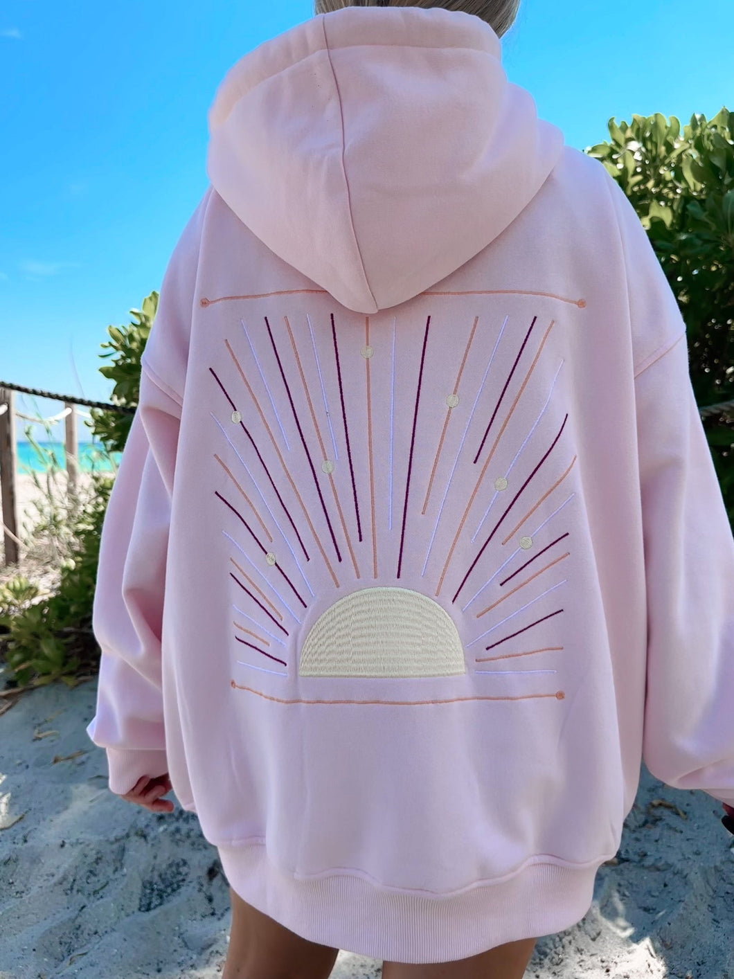 Sunset Rays Zip-Up Hoody