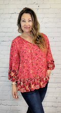 Load image into Gallery viewer, Floral Boho Blouse
