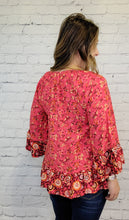 Load image into Gallery viewer, Floral Boho Blouse
