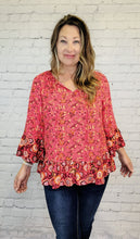 Load image into Gallery viewer, Floral Boho Blouse
