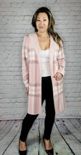 Load image into Gallery viewer, Plaid Hooded Cardigan
