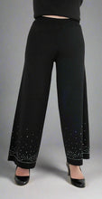 Load image into Gallery viewer, Crystal Embellished Wide Leg Pants
