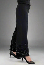 Load image into Gallery viewer, Crystal Embellished Wide Leg Pants
