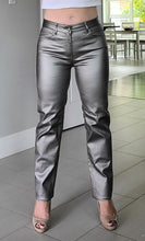 Load image into Gallery viewer, Silver Metallic Stretchy Pants
