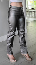 Load image into Gallery viewer, Silver Metallic Stretchy Pants
