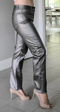 Load image into Gallery viewer, Silver Metallic Stretchy Pants
