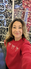 Load image into Gallery viewer, Embroidered Bows Sweatshirt
