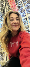 Load image into Gallery viewer, Embroidered Bows Sweatshirt
