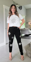 Load image into Gallery viewer, Noir Daisy Joggers
