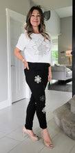 Load image into Gallery viewer, Noir Daisy Joggers
