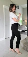 Load image into Gallery viewer, Noir Daisy Joggers

