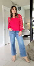 Load image into Gallery viewer, Sheer Polka Dot Sleeve Sweater
