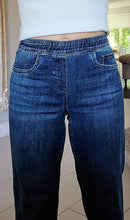 Load image into Gallery viewer, Silver Check Wide Leg Jeans
