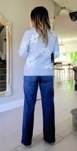 Load image into Gallery viewer, Baby Blue Daisy Cardigan

