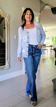 Load image into Gallery viewer, Baby Blue Daisy Cardigan
