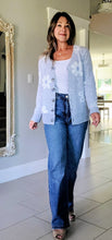 Load image into Gallery viewer, Baby Blue Daisy Cardigan
