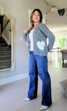 Load image into Gallery viewer, Sequined Heart Cardigan Sweater
