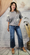 Load image into Gallery viewer, Flowers + Pearls Knit Sweater
