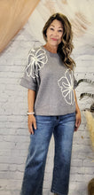 Load image into Gallery viewer, Flowers + Pearls Knit Sweater
