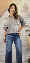 Load image into Gallery viewer, Flowers + Pearls Knit Sweater
