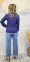 Load image into Gallery viewer, Indigo Bishop Sleeve Top
