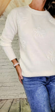Load image into Gallery viewer, Embellished Daisy Sweater
