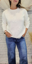 Load image into Gallery viewer, Embellished Daisy Sweater
