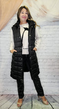Load image into Gallery viewer, Long Quilted Puffer Vest
