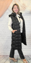 Load image into Gallery viewer, Long Quilted Puffer Vest
