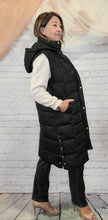 Load image into Gallery viewer, Long Quilted Puffer Vest
