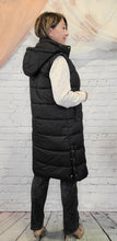 Load image into Gallery viewer, Long Quilted Puffer Vest
